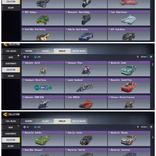 MASTER LEAGUE | LEVEL 400 | 1 MYTHIC GUN | 12 LEGENDARY GUN | 304 EPIC GUN | 144 EPIC SOLDIER | 42 EPIC VEHICLE - Image 4