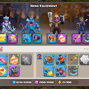 🔥700 CWL MEDALS!XP 171!TH 15 SEMI MAX🔥HEROS:71-80-44-54-30!NC FREE!MAX WALLS!SEMI MAX DEFANCE!STRONG TROOP!BEST DEAL  - Image 8