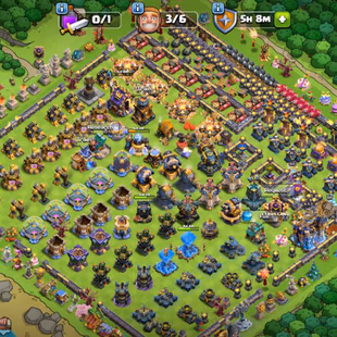 🔥TOWNHALL 18💎 5x MAX HERO [] 2x DRAGON STATUE [] HIGH EQUIPMENT - RARE DECORATION - BH MAX - FREE RENAME- 266 MEDALs - Image 1