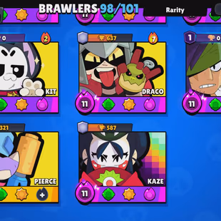 [Very Rare Brawl Stars] Global Top |87k trophies | R35-2 Legacy | 97 Hypercharge | 883 player pins - 450 player icons |  - Image 3