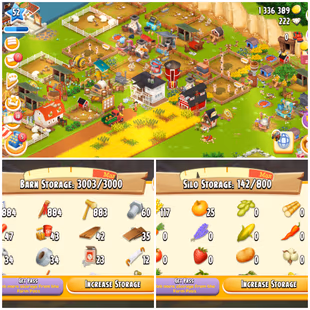 LEVEL 52 | 3000 BARN & 800 SILO | FULLY FILLED LAND TOOLS | 1.3M COINS & 222 DIAMONDS | FULLY STACKED | FULL ACCESS | IO - Image 1