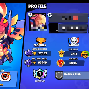 Brawl Stars prestige account 97k trophies maxed P11 with hypercharges - Image 3