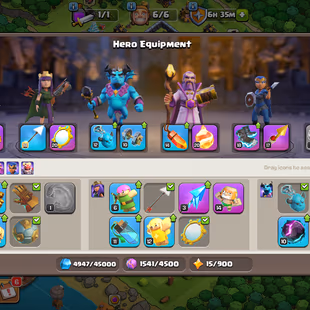 💥( PREMIUM )🌈[ TH17 ] -SEMI MAXED [12x EPIC EQUIPMENT ] [ HEROS SKIN] || HERO-42-41-50-31-21 || FULL SAFE ACC - Image 8