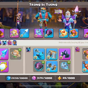 🌟 13 EPIC EQUIPMENT MAX 🌟 PREMIUM TH-18 MAX | 5X HEROES MAX | DEFENCE MAX | LEAGUE WARDEN | LEAGUE KING | 7X SCENERY  - Image 7