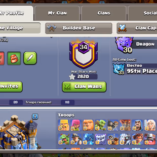 F1🔥 RAREST 6 HEROES MAX 🔥 TH-18 ALMOST MAX | 6.4K GEMS | 3 HELPERS MAX | 11X EPIC EQUIPMENT MAXED | WALLS DEF MAXED  - Image 3