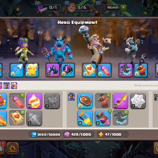 💎[ TH 15 MAXED ]🔥-[ 9x EPIC EQUIPMENT ] || HERO 84-87-64-56-30 || PAIDx SCENARIO || MAGIC ITEMS LOAD || SAFE ACC - Image 6