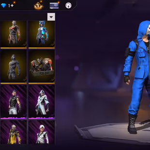 X186|Lvl 70|60 CHARACTER|TOP CRIMINAL BLUE PURPLE|386 COSTUME(20 MYTHIC)|MCLAREN P1 HELIOS|342 WEAPON(2 EVO+56 MYTHIC)|D - Image 7