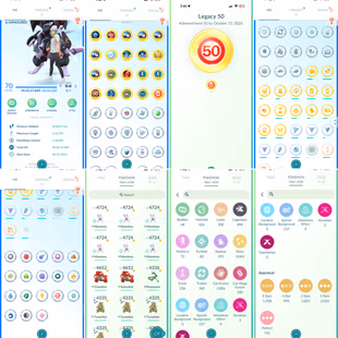 🔥3036 SHINIES💎 121x SHINY LEGENDARY [] ARMOURED MEWTWO [] SHINY HAT SNORLAX [] 741 HUNDOS [] 228 SHUNDO [] LEVEL 70 - Image 3