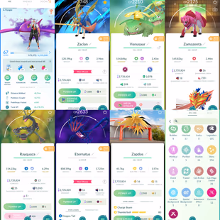  Level 67 | Zacian Sword | 196 Shiny | 101 Legendary | Shiny Gigantamax Venusaur | Shiny Mega Rayquaza | Eternatus - Image 1