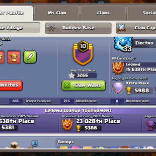 💙 ALL EPIC MAX 💙 6 HEROES MAX | TH 18 MAX | ALL TROOPS MAXED | GLOBAL 939 RANK | ALL WAR BASE UNLOCKED | DECORATED  - Image 3