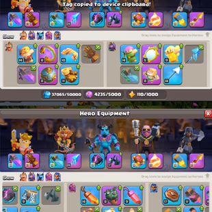 [G142] ALMOST MAX TH 16 | 93-90-80-70-45 HEROES | FULLY STACKED MAGIC ITEMS | 1475 CWL MEDALS | 500 RENAME | BEST EQUIPM - Image 4