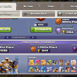 [EE75] RANK 856 [TH18 MAX] 6HERO/PROFILE/DEF MAX || 11 EPIC MAX || GUARDIANS MAX | 4254 WAR STAR | 20K LEGENDARY TROPHY - Image 7