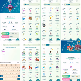 1898 Level 57 Eternatus Shiny Mega GMax Charizard Dark Skies BG Shiny Mega Gyarados Shiny Mega Sharpedo Shiny MegaLatias - Image 5