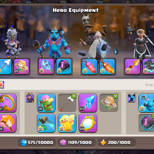 🚀IN LEGEND RANKED 2🚀SUPERIOR TH18 | EPIC EQUIPMENTS | 1000 CWL MEDALS | NC AT 500 GEMS |2560 SPARKY STONES | INSTANT | - Image 8