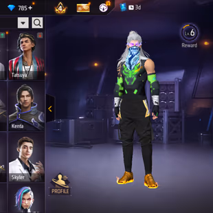 X257|Lvl 53|28 CHARACTER|19 BUNDLE SET|82 COSTUME|24 VEHICLE|112 WEAPON(2 EVO+17 MYTHIC)|BLUE DRACO AK47 LVL 4|GALAXY HO - Image 4