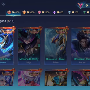 RARE MLBB ACCOUNT | 349 SKINS | EXALTED COLLECTOR III | MYTHIC GLORY 103⭐ | 🔥LEGEND SKINS | AOT SKIN | 16K MATCHES - Image 5