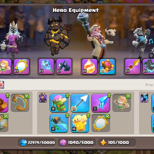 Th16 Almost Max | Hero-95-95-70-45 | Equipment-11-Epic Almost Max | XP-194 | NC-Yes | BEST-DEAL   - Image 5