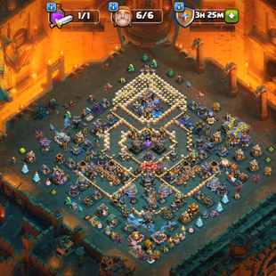 🔥TH18 CLOSE MAX🔥3400-GEMS!HEROES 92-100-70-75-50!! NC-YES LEGENDARY SCENERY!! DRAGON STATUS! LEGENDARY SCENERY!FA/MAX - Image 1