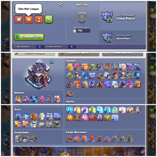 627||🔱LVL-168! TH-15 MAX🔥 11x LEGENDARY SKINS! 2x SCENERY! ALL MAX DEFENCES! HEROES! EPIC SB|FB 24L! RS|EB 23L!  - Image 3