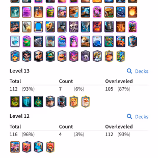 🔥Ultimate champion[Rare]🔥Level 70 || Evoled 29 ||6X Max Cards || 34X Elites card || 14level card 65 ||Emotes 133 || - Image 5