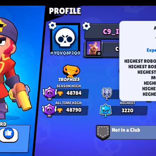 Brawl Stars : 94 BRAWLERS | 12 Legendary | 48784 TROPHIES | 8251 VICTORIES | FULL ACCESS | Warranty  - Image 3
