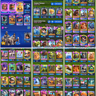 ROYAL GIANT CONFETTI RAINBOW PRINCE STACKED KT LEVEL 15 (72) | 20 EVO | 121 CARDS | 13x LVL 16 MAX | 16x LVL 15 - Image 3