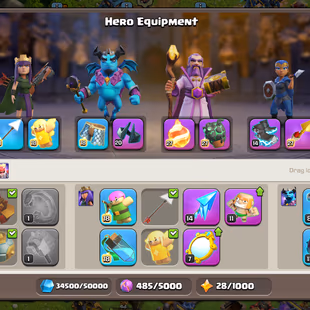 🔥TH 18 ALMOST MAX🔥XP 261- 4 HERO MAX- 4 EPIC EQUIPMENT MAX-ALL DEFENSE MAX-NC YES-TROPS ALMOST MAX-BEST DEAL - Image 5