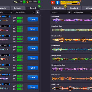 UNLIMITED PASSWORD CHANGE ACCOUNT | Level 191 | 3.2B Coins | 19 Leg Cues | 6 Cues MAX | Login Miniclip | Fresh Account - Image 5