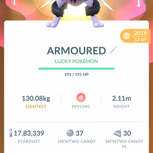 🔥LUCKY ARMOURED MEWTWO 💎RAYQUAZA  ZAMZENTA [] SHINY ZAMZENTA - SHINY GMAX GRIMMSNARL MACHAMP - UMBREON [] LEVEL 64 [] - Image 3