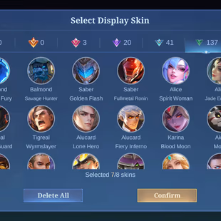 MLBB | mp LOL | LVL 74 | COLLECTOR NATALIA BADANG | SENTINEL GATOTKACA | HERO 130 | SKINS 209 | FULL EMBLEMS - Image 7