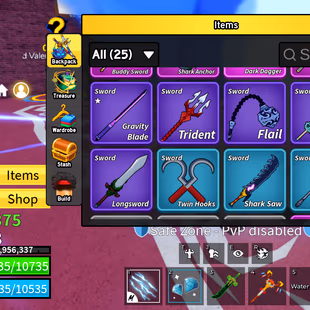 Blox Fruits Account Lv.2008 | PERM Kitsune + Dragon + Dough + Portal + Buddha | Dark Blade | Shark Race | 25+ Swords | 2 - Image 5