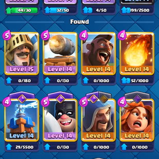 8600 TROPHIES | 6500 GEMS | 12 MAX CARDS | 6 EVOLUTION | KT-14 | FREE RENAME | 121/121 CARDS |  INSTANT DELIVERY. - Image 4