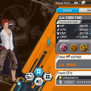 [4160][IOS+ANDROID] 7 EX - Garp + Saturn + Shanks + Kuzan + Roger + Yamato , Support 142 , Good Medal - Image 4