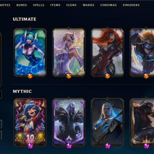 SEVER [ EUW ] - 664 LVL  - SILVER II (P) - 421 SKINS - FULL CHAMP [ 378998 BE - 49 RP ] - FULL ACCESS  115 MYTHIC ESSE - Image 1