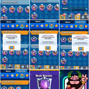 🦄✨[ WORLD RANK #863 & CRL 20 WIN EMOTE ] KT16 NEW MAX CARDS - 70 ELITE RARE EMOTES WIZ 67 12K TROPHY ARENA 29 10K GEMS - Image 3