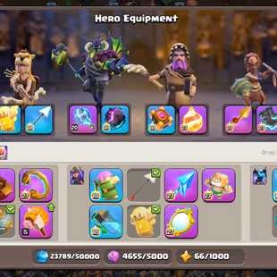 🔥6 HERO MAX🔥[TH18] MAX DEFENCE || ALL TROPS MAX || 10 EPIC EQUIPMENT MAX || WWE RARE MAP || TOTAL 10 MAP || B.BASE MAX - Image 8