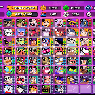 259 SKINS | 54.000 TROPHY | 99 BRAWLERS | 16 HYPERCHARGED | 21 MAXED BRAWLERS | 14 BUFFIES - Image 4