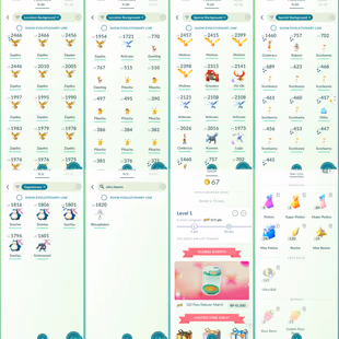 Level 65 | Shiny Background Zapdos | 152 Shiny | 118 Legendary | Shiny Gigantamax Snorlax | Shiny Pikachu Backgound   - Image 5