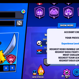 204 SKINS | 50.200 TROPHIES | 91 BRAWLERS | 8 HYPERCHARGE | 15 MAX | 33 PRESTIGE | 3 BUFFIES | 50K - Image 7
