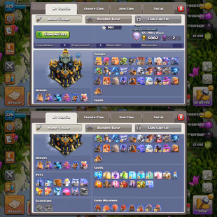 🔥22092 GEMS🔥TH-17 ALMOST MAX! XP-229! G.GAUNTLET-26! E.BOOT-26! HEROES:-80-80-64-63-46-4! 11X PETS! FAST DELIVERY - Image 3