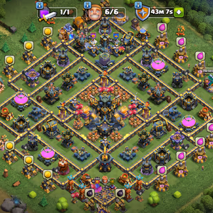 🌟BEST OFFER | TH 17 MAX DEFENCE 🌟HERO 100-100-73-75-50 | 4X EPIC MAX 5TH 26 LVL | NC 500 | 400 CWL MEDALS | BEST DEAL  - Image 1
