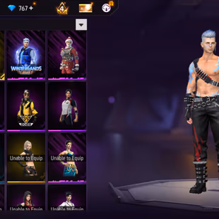 X265|Lvl 47|20 CHARACTER|CANNIBAL HAVOC BUNDLE|26 COSTUME|13 VEHICLE|58 WEAPON(4 EVO+7 MYTHIC)|Mp5 Divinty Lv.4|Woodpeck - Image 5