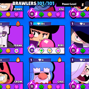 LEADERBOARD PRESTIGE-1 | 104K TROPHY-376X SKINS | 101/101 BRAWLER | 47X MAX | 37X HYPER | 3v3 WINS | 102 TOTAL PRESTIGE - Image 7