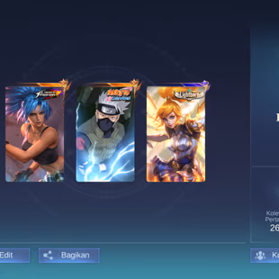 EX66LV 32|HERO 56|SKIN 90|EXPERT V|1 EMBLEM MAX|KARINA KOF|HAYABUSA KAKASHI|NATALIA COLLECTOR|FANNY VALENTINE|BADANG PEG - Image 1