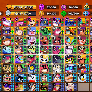 275 SKINS | 37.700 TROPHY | 100 BRAWLERS | 15 HYPERCHARGED | 16 MAXED BRAWLERS | 5 PRESTIGE | 5 BUFFIES - Image 4