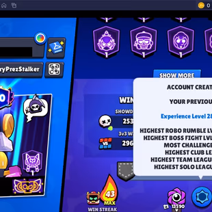 244 SKINS | 51.000 TROPHIES | 97 BRAWLERS | 10 HYPERCHARGE | 13 MAX | 20 PRESTIGE | 18 BUFFIES - Image 7