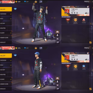 FREE FIRE/EUROPE SERVER/BARMUDA RANK HEROIC/CLASH SQUAD HEROIC/30 LEVEL//GOOD BUNDLE//27 GUN COLLECTION//GLOW WALL SKIN - Image 1