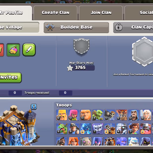 RR💥TH 18 [ 217 WALL MAX 17K GEM'S 1394 MEDEL ]💥100/103/91/76/51/3 HERO | 7 EPIC MAX 3765 WAR-STAR LOT OF OBSTACLE TREE - Image 4