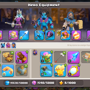 🔥Th18🔥 || High Quality Epic Equipment || Heroes 93-91-52-69-45 || 6 Builders || Name Change Free || Cheapest Account - Image 4