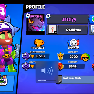 11 TITLES | 364 SKINS | 67.300 TROPHY | 99 BRAWLERS | 44 HYPERCHARGED | 48 MAXED BRAWLERS | 7 BUFFIES - Image 5